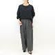 ATON ȥ WOOL GABARDINE WIDE TWO TUCKED PANYS  Х 磻 ġå ѥ AT-PRAGSW0807 ǥ̵