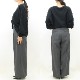 ATON ȥ WOOL GABARDINE WIDE TWO TUCKED PANYS  Х 磻 ġå ѥ AT-PRAGSW0807 ǥ̵