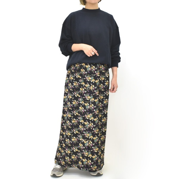 ��25AW��THE SHINZONE ���󥾡��� FLOWER BOUQUET PRINTTED SATIN SKIRT �ե� �ץ��� ���ƥ� �������� 25AMSSK01 ��ǥ�����������̵����