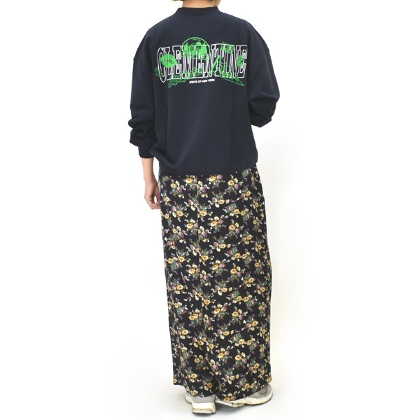 ��25AW��THE SHINZONE ���󥾡��� FLOWER BOUQUET PRINTTED SATIN SKIRT �ե� �ץ��� ���ƥ� �������� 25AMSSK01 ��ǥ�����������̵����