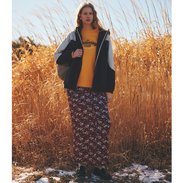 ��25AW��THE SHINZONE ���󥾡��� FLOWER BOUQUET PRINTTED SATIN SKIRT �ե� �ץ��� ���ƥ� �������� 25AMSSK01 ��ǥ�����������̵����