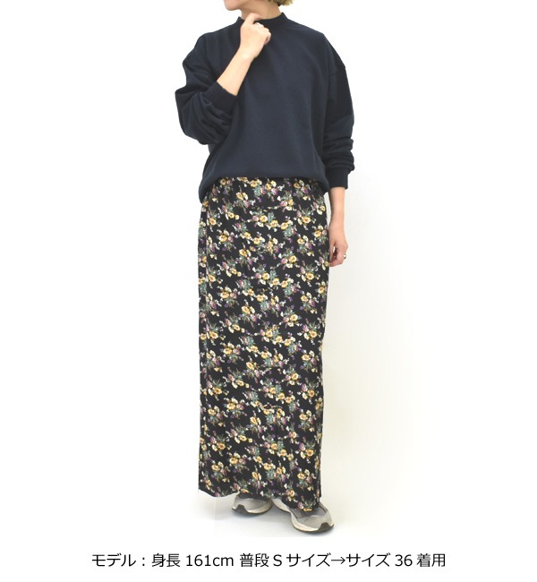 ��25AW��THE SHINZONE ���󥾡��� FLOWER BOUQUET PRINTTED SATIN SKIRT �ե� �ץ��� ���ƥ� �������� 25AMSSK01 ��ǥ�����������̵����
