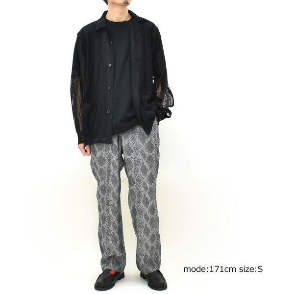 ��26SS��Needles �ˡ��ɥ륺 �����ܡ������ȥ�󥰥ѥ�� �ѥ����󥸥㥬���� Cowboy String Pant -Python Jacquard- SX264������̵����