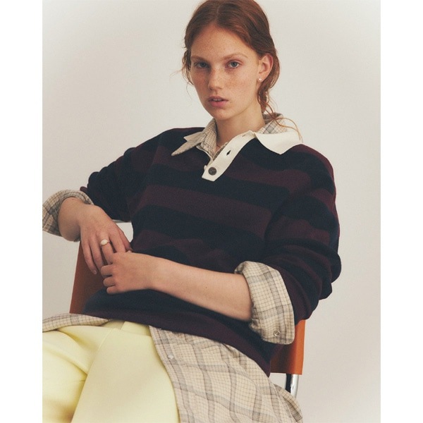 25SSTHE SHINZONE 󥾡 饬˥åȥݥ RUGGER KNIT POLO 25SMSNI06̵