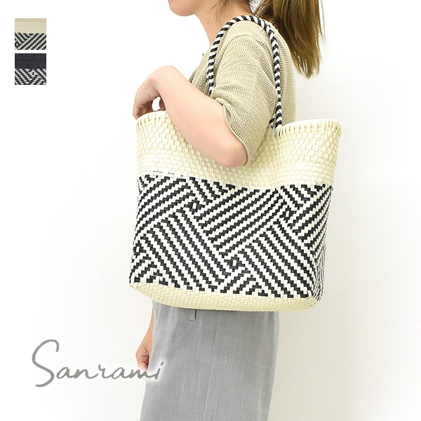 SANRAMI メルカドバッグ / ノーリーズ　カゴバッグ　エコバッグ NOLLEY'S - SANRAMI メルカドバッグ / ノーリーズ カゴバッグ エコ