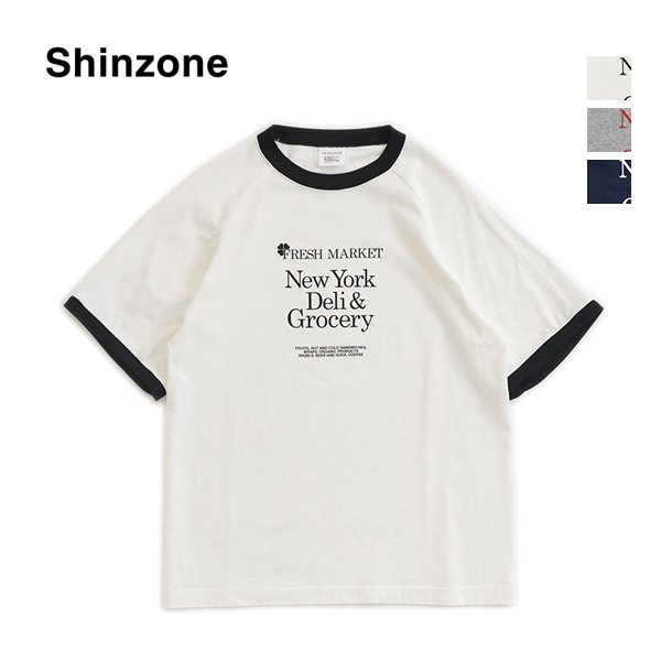 ��26SS��THE SHINZONE ���󥾡��� FRESH MARKET RINGER TEE �ե�å��� �ޡ����å� ��󥬡� T����� 26SMSCU12 ��ǥ�����������̵���ۡ�ͽ��ۡڥ���å��ݥ��Ȳġ�