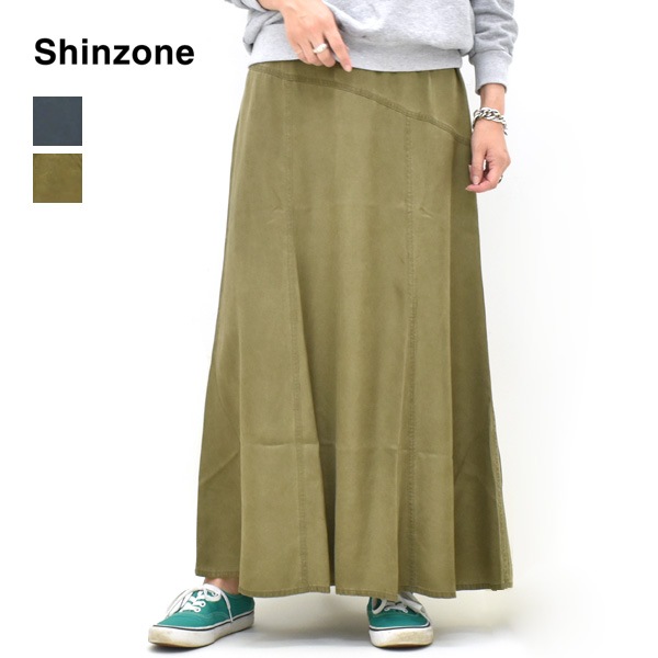 ��26AW��THE SHINZONE ���󥾡��� PIGMENT DYED SATIN SKIRT �ԥ����ȥ��� ���ƥ󥹥����� 26AMSSK02 ��ǥ�����������̵����