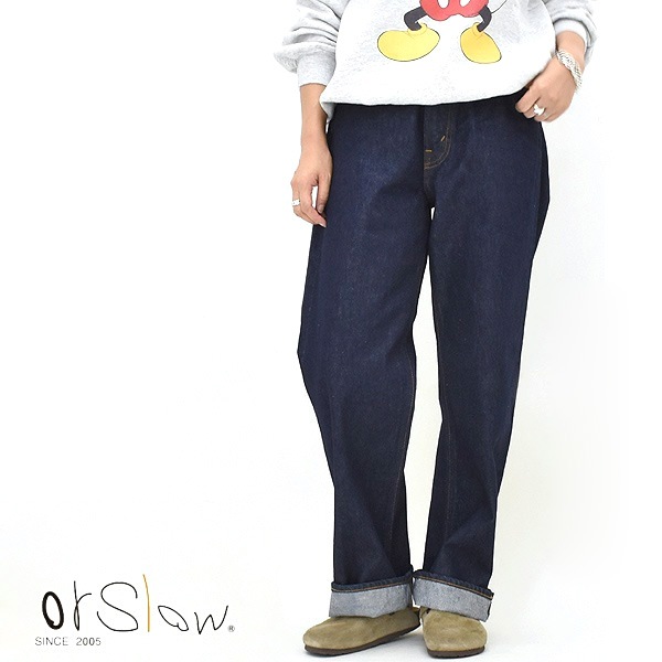 orSlow ���������� 101 DAD'S FIT DENIM PANTS ���å� �ե��å� �ǥ˥�ѥ�� ONE WASH 01-1010W-81 ��ǥ����� ��� ��˥��å���������̵����