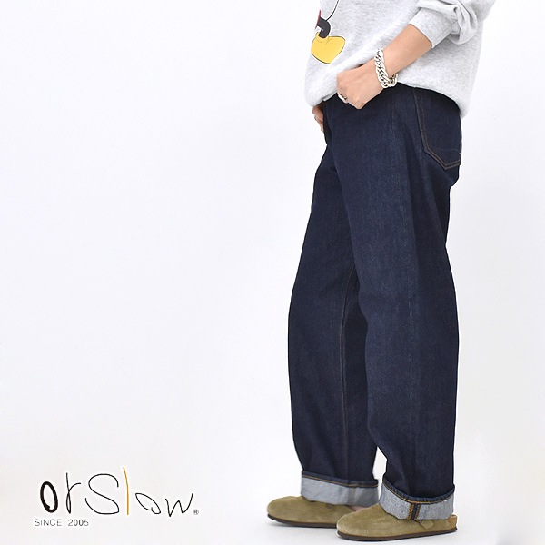 orSlow ���������� 101 DAD'S FIT DENIM PANTS ���å� �ե��å� �ǥ˥�ѥ�� ONE WASH 01-1010W-81 ��ǥ����� ��� ��˥��å���������̵����
