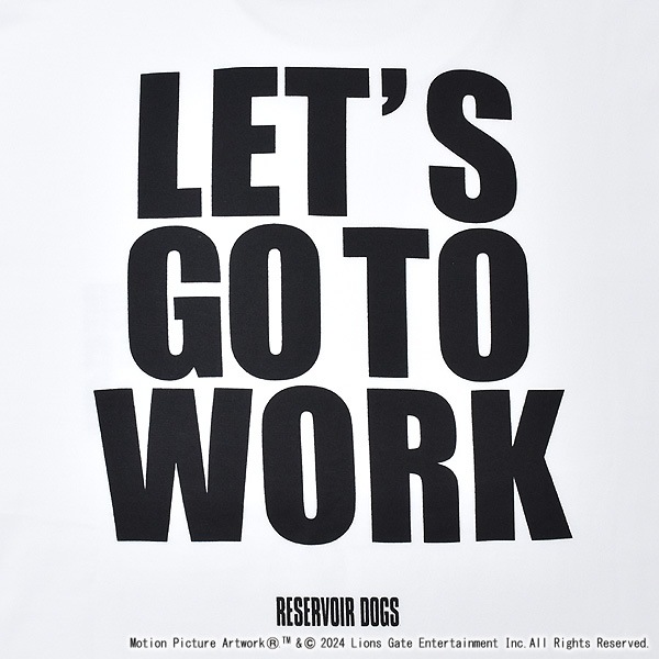 åɥåԡ GOOD ROCK SPEED 쥶ܥɥå ץT LETS GO TO WORK TEE "RESERVOIR DOGS" 24RVD102W ۥ磻  ǥڥåݥȲġ