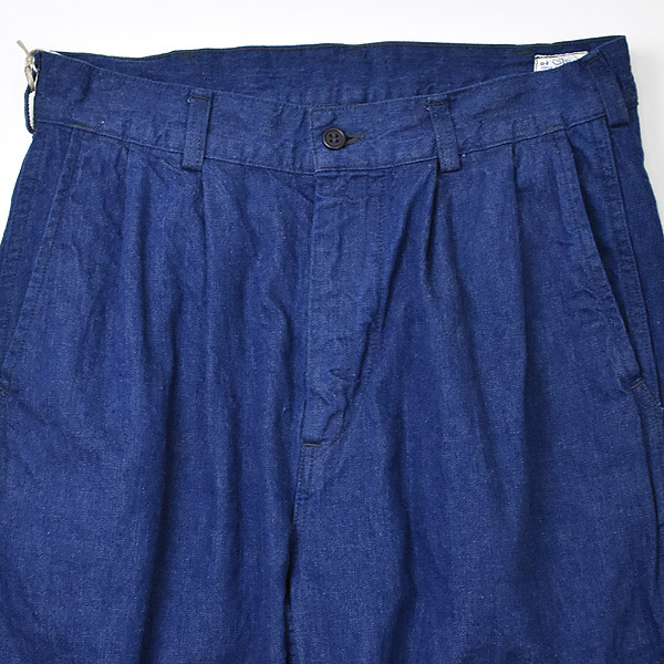 orSlow ���������� TWO TUCK DENIM WIDE TROUSER DENIM 2���å��ǥ˥� �磻�� �ȥ饦���� ONE WASH 03-5021-A81 ��ǥ����� ��� ��˥��å���������̵����