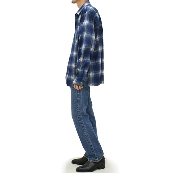 ��25AW��Needles �ˡ��ɥ륺 One-Up Shirt -Printed Flannel/Plaid- �����å� �ե��ͥ� ����� RW303 ��� ������̵����
