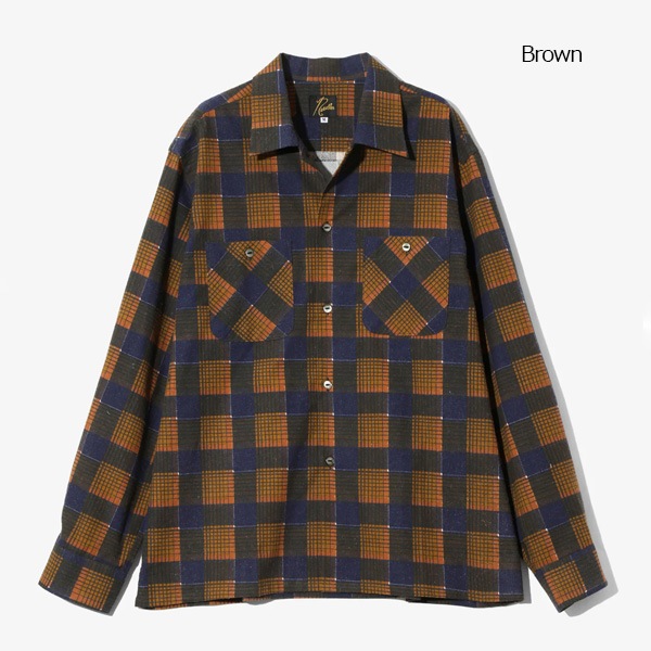 ��25AW��Needles �ˡ��ɥ륺 One-Up Shirt -Printed Flannel/Plaid- �����å� �ե��ͥ� ����� RW303 ��� ������̵����