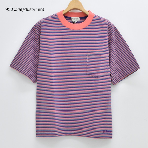 L.L.Bean Japan Edition ���륨��ӡ��� ����ѥ󥨥ǥ������ �ݥ��å��դ��ܡ�����T����� Union Short-Sleeve Striped Tee 6275-4036�ڥ���å��ݥ��Ȳġ�