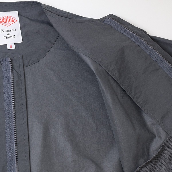 DANTON ����ȥ� ���顼�쥹���㥱�å� "COLLARLESS JACKET" �Ρ����顼���㥱�å� DT-A0281SNY ��ǥ�����������̵����