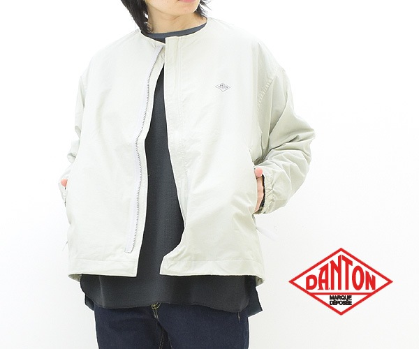 DANTON ����ȥ� ���顼�쥹���㥱�å� "COLLARLESS JACKET" �Ρ����顼���㥱�å� DT-A0281SNY ��ǥ�����������̵����