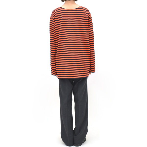 THE SHINZONE ���󥾡��� �ޥ��ܡ�����T����� Ĺµ <�������󥫥顼> MARINE BORDER LONG SLEEVE TEE 24SMSCU14 ��ǥ�����������̵����