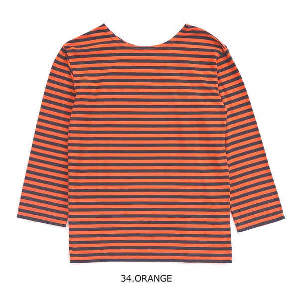 THE SHINZONE ���󥾡��� �ޥ��ܡ�����T����� Ĺµ <�������󥫥顼> MARINE BORDER LONG SLEEVE TEE 24SMSCU14 ��ǥ�����������̵����