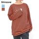 THE SHINZONE ���󥾡��� �ޥ��ܡ�����T����� Ĺµ <�������󥫥顼> MARINE BORDER LONG SLEEVE TEE 24SMSCU14 ��ǥ�����������̵����