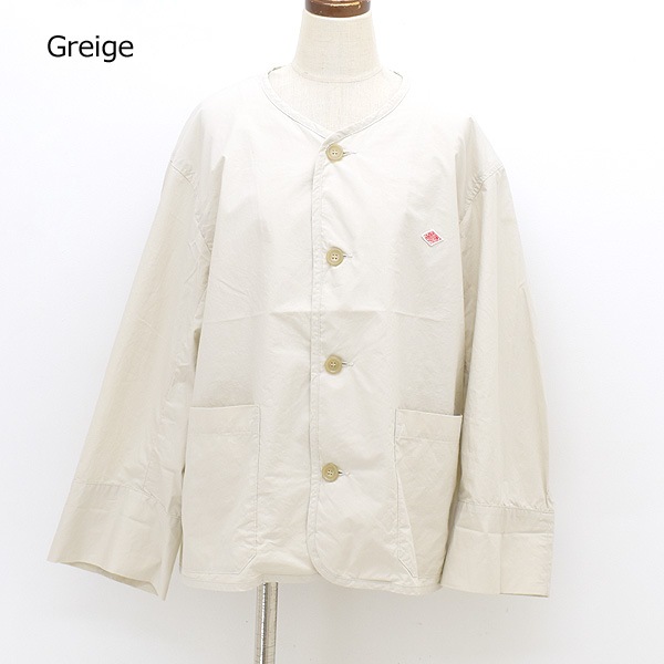 DANTON ����ȥ� ���åȥ󥫥顼�쥹���硼�ȥ��㥱�å� "COTTON WEATHER COLLARLESS SHORT JACKET" DT-A0293HCD ��ǥ�����������̵����
