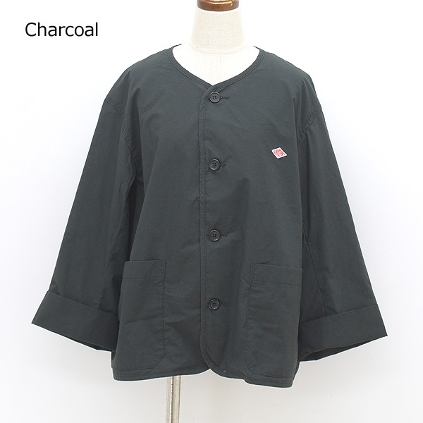 DANTON ����ȥ� ���åȥ󥫥顼�쥹���硼�ȥ��㥱�å� "COTTON WEATHER COLLARLESS SHORT JACKET" DT-A0293HCD ��ǥ�����������̵����