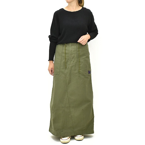 ��25AW��Needles �ˡ��ɥ륺 String Fatigue Skirt ���ȥ�� �ե��ƥ����� �������� Reversed Sateen RW218 ��ǥ�����������̵����