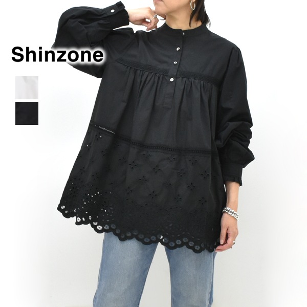 ��26AW��THE SHINZONE ���󥾡��� CHURCH BLOUSE ���㡼���֥饦�� �ɽ��졼�� �ե�� 26AMSBL06 ��ǥ�����������̵����