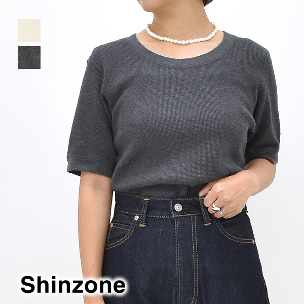 THE SHINZONE 󥾡 WAFFLE HALF SLEEVE TEE åե ϡ ꡼ T åȥ 24AMSCU03 ǥ̵ۡڥåݥȲġ