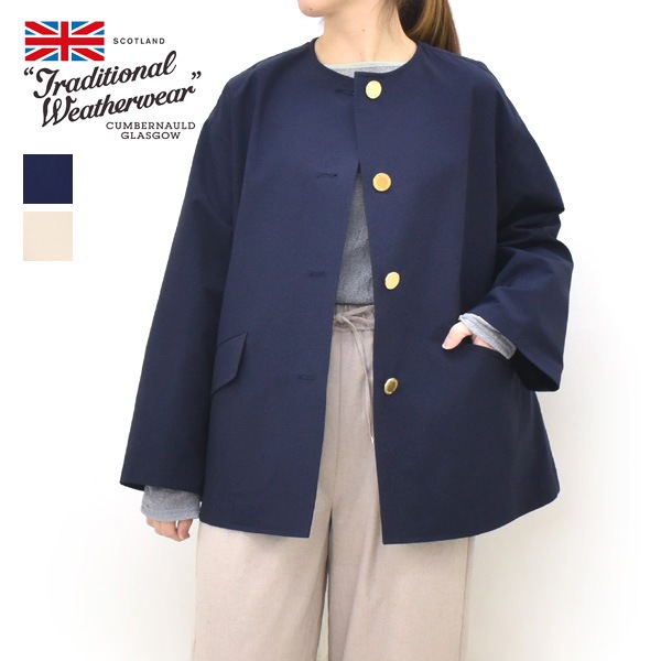 未使用タグあり marni ボンディング　ノーカラー　ブルゾン　ショート丈 Traditional Weatherwear トラディショナルウェザーウェア 