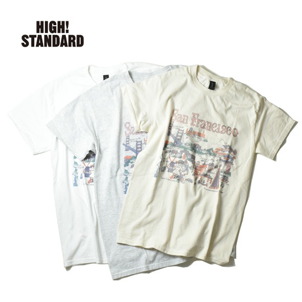 �ڥ�����/30%OFF��HIGH! STANDARD �ϥ������������ SF SIGHTSEEING MAP TEE ����ե�󥷥��� �ץ���T����� 1019585 ��ǥ����� ��� ��˥��å����ڥ���å��ݥ��Ȳġۡ�26 SUMMER SALE�ۡ����ʡ����Բġ�