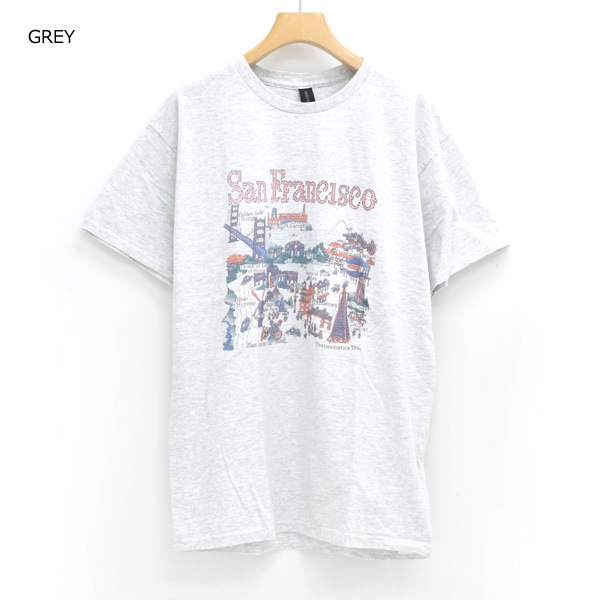 �ڥ�����/30%OFF��HIGH! STANDARD �ϥ������������ SF SIGHTSEEING MAP TEE ����ե�󥷥��� �ץ���T����� 1019585 ��ǥ����� ��� ��˥��å����ڥ���å��ݥ��Ȳġۡ�26 SUMMER SALE�ۡ����ʡ����Բġ�