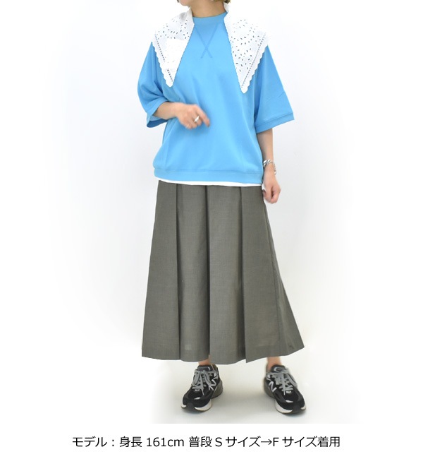 25SummerTHE SHINZONE 󥾡 SHEER HALF SLEEVES SWEATSHIRT  Ⱦµåȥ 25MMSCU08̵