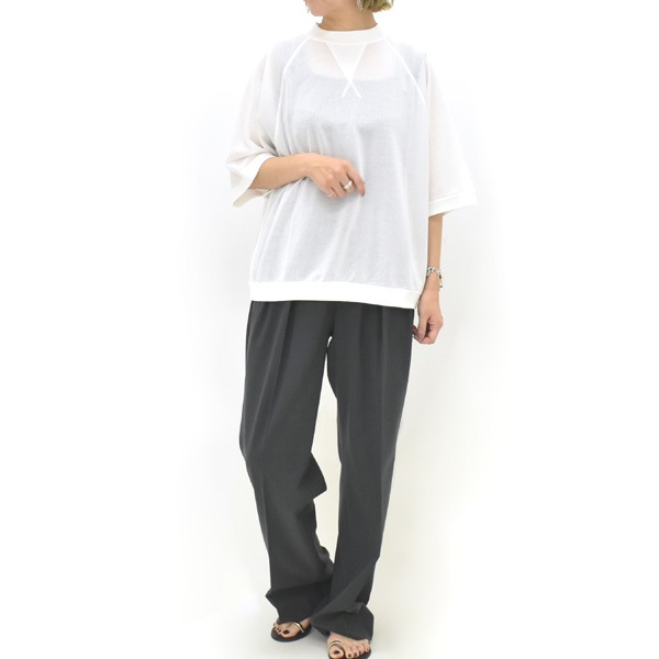 25SummerTHE SHINZONE 󥾡 SHEER HALF SLEEVES SWEATSHIRT  Ⱦµåȥ 25MMSCU08̵