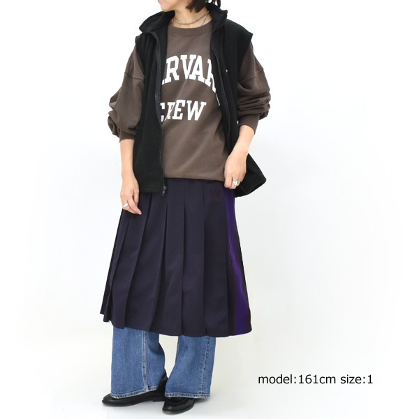 ��26FW��Needles �ˡ��ɥ륺 Pleated Track Skirt -Poly Smooth- �����ɥ饤�� �ȥ�å��������� TY357 ��ǥ�����������̵����