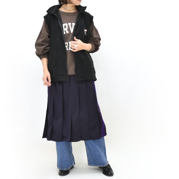 ��26FW��Needles �ˡ��ɥ륺 Pleated Track Skirt -Poly Smooth- �����ɥ饤�� �ȥ�å��������� TY357 ��ǥ�����������̵����