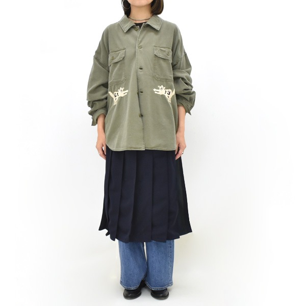 ��26FW��Needles �ˡ��ɥ륺 Pleated Track Skirt -Poly Smooth- �����ɥ饤�� �ȥ�å��������� TY357 ��ǥ�����������̵����