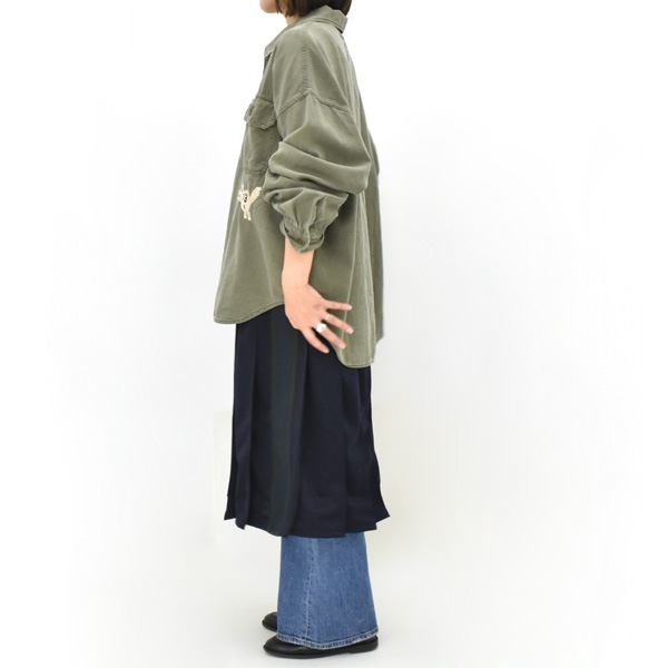 ��26FW��Needles �ˡ��ɥ륺 Pleated Track Skirt -Poly Smooth- �����ɥ饤�� �ȥ�å��������� TY357 ��ǥ�����������̵����