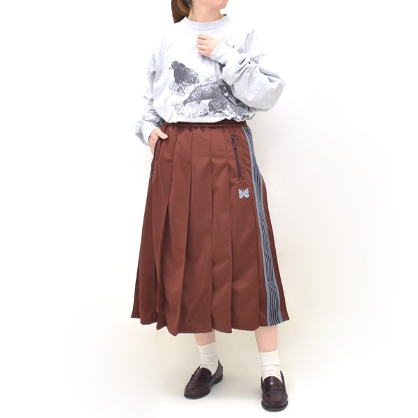 Needles �ˡ��ɥ륺 Pleated Track Skirt -Poly Smooth- �����ɥ饤�� �ȥ�å��������� SX412 ��ǥ�����������̵����