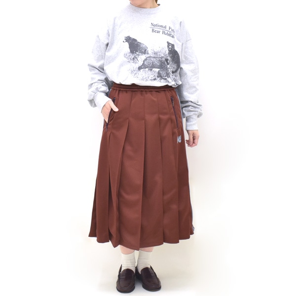 Needles �ˡ��ɥ륺 Pleated Track Skirt -Poly Smooth- �����ɥ饤�� �ȥ�å��������� SX412 ��ǥ�����������̵����