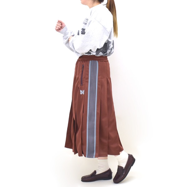 Needles �ˡ��ɥ륺 Pleated Track Skirt -Poly Smooth- �����ɥ饤�� �ȥ�å��������� SX412 ��ǥ�����������̵����