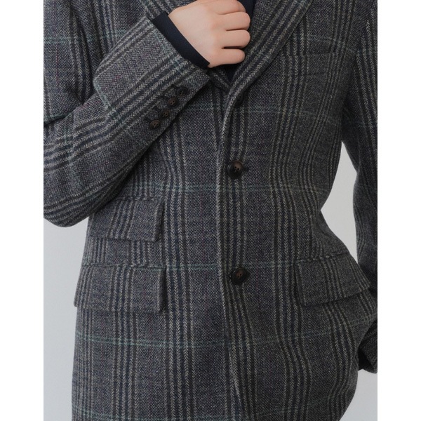 ��26AW��THE SHINZONE ���󥾡��� BRITISH WOOL CHECKED JACKET �֥�ƥ��å��奦��������å����㥱�å� �ơ��顼�� 26AMSJK02 ��ǥ�����������̵���ۡ�ͽ���