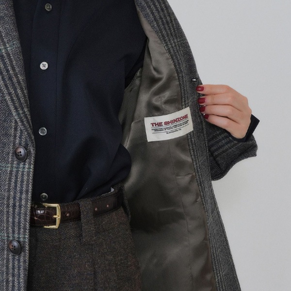 ��26AW��THE SHINZONE ���󥾡��� BRITISH WOOL CHECKED JACKET �֥�ƥ��å��奦��������å����㥱�å� �ơ��顼�� 26AMSJK02 ��ǥ�����������̵���ۡ�ͽ���