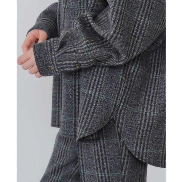��26AW��THE SHINZONE ���󥾡��� BRITISH WOOL CHECKED SHIRT JACKET �֥�ƥ��å��奦��������å�����ĥ��㥱�å� 26AMSBL09 ��ǥ�����������̵���ۡ�ͽ���