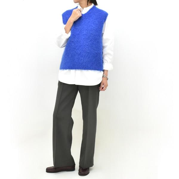 ��26AW��THE SHINZONE ���󥾡��� ALPACA SHAGGY KNIT VEST ����ѥ����㥮���˥åȥ٥��� V�ͥå� 26AMSNI04 ��ǥ�����������̵����