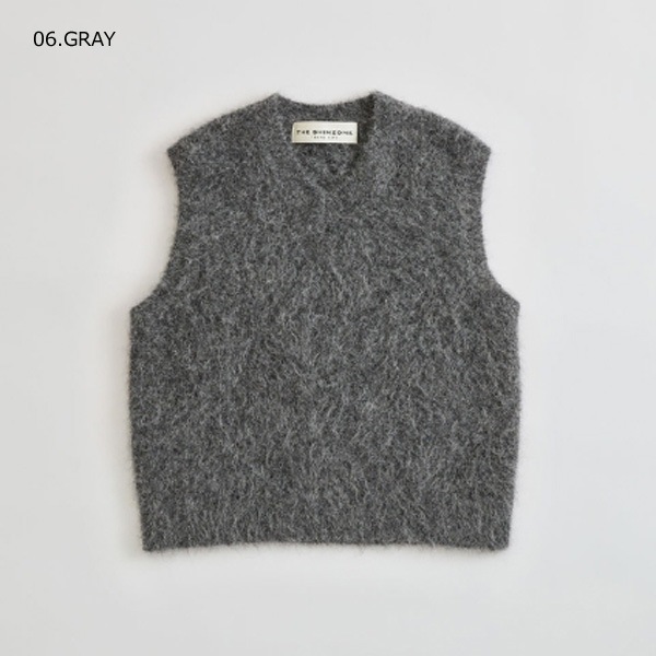 ��26AW��THE SHINZONE ���󥾡��� ALPACA SHAGGY KNIT VEST ����ѥ����㥮���˥åȥ٥��� V�ͥå� 26AMSNI04 ��ǥ�����������̵���ۡ�ͽ���