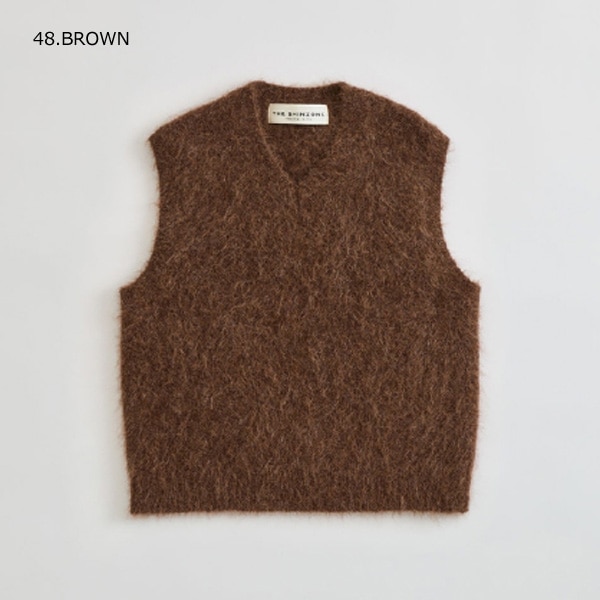 ��26AW��THE SHINZONE ���󥾡��� ALPACA SHAGGY KNIT VEST ����ѥ����㥮���˥åȥ٥��� V�ͥå� 26AMSNI04 ��ǥ�����������̵���ۡ�ͽ���