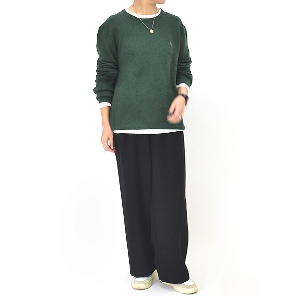 ��Used&Vintage�� Polo Ralph Lauren �ݥ����ե������ �ɽ� ���롼�ͥå��˥å� ���åȥ� �ڥ�˥��å����ۡ�����̵����