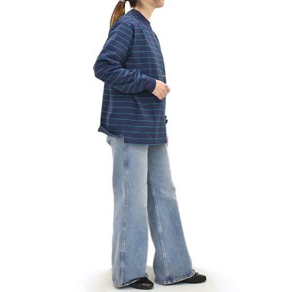 L.L.Bean Japan Edition ���륨��ӡ��� ����ѥ󥨥ǥ������ Union Long-Sleeve Striped Tee ��˥��� ���󥰥��꡼�� ���ȥ饤�� T����� 6175-3153 ��ǥ�����