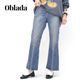 ��26FW��Oblada ���֥�� MARGARET JEANS VINTAGE �ޡ�����åȥ����� ������ơ��� �ե쥢�ǥ˥�ѥ�� F2610DP02 ��ǥ�����������̵����