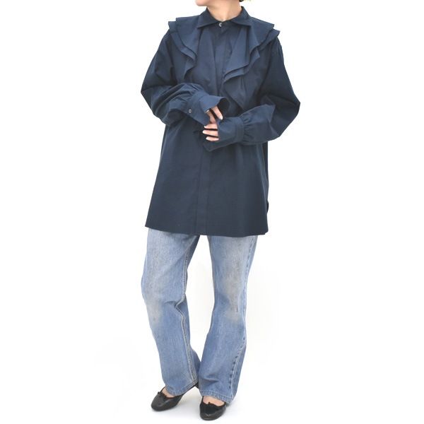 Oblada ���֥�� RAFFLE SHIRT CHECK �����å� ��åե륷��� F2510SH03������̵����